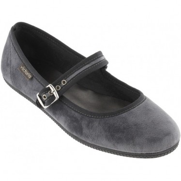 Ballerine VICTORIA Oda Mercedes Velours 104913 GRIS