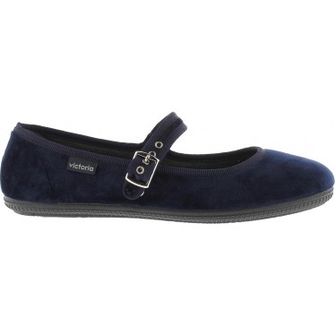 Ballerine VICTORIA Oda Mercedes Velours 104913 MARINO