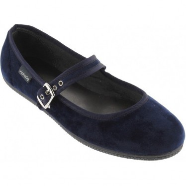 Ballerine VICTORIA Oda Mercedes Velours 104913 MARINO