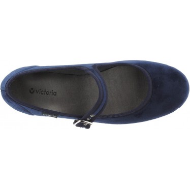 Ballerine VICTORIA Oda Mercedes Velours 104913 MARINO