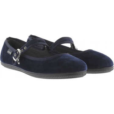 Ballerine VICTORIA Oda Mercedes Velours 104913 MARINO