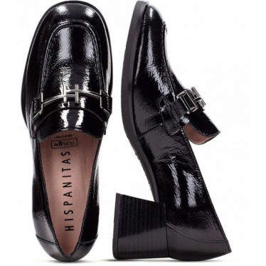 HISPANITAS Mocassin à talon Milan HI243590 BLACK_C002