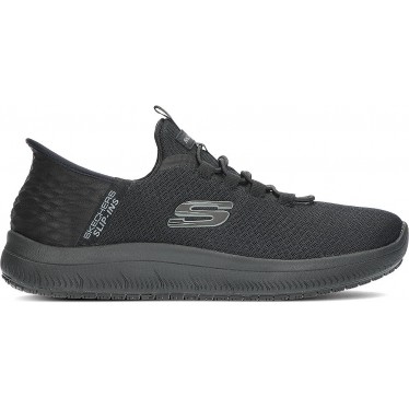 SKECHERS Work 200205EC Baskets à enfiler Colsin BLACK