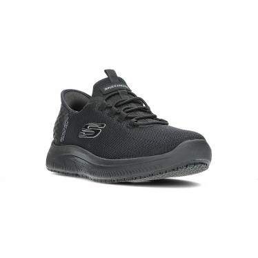 SKECHERS Work 200205EC Baskets à enfiler Colsin BLACK