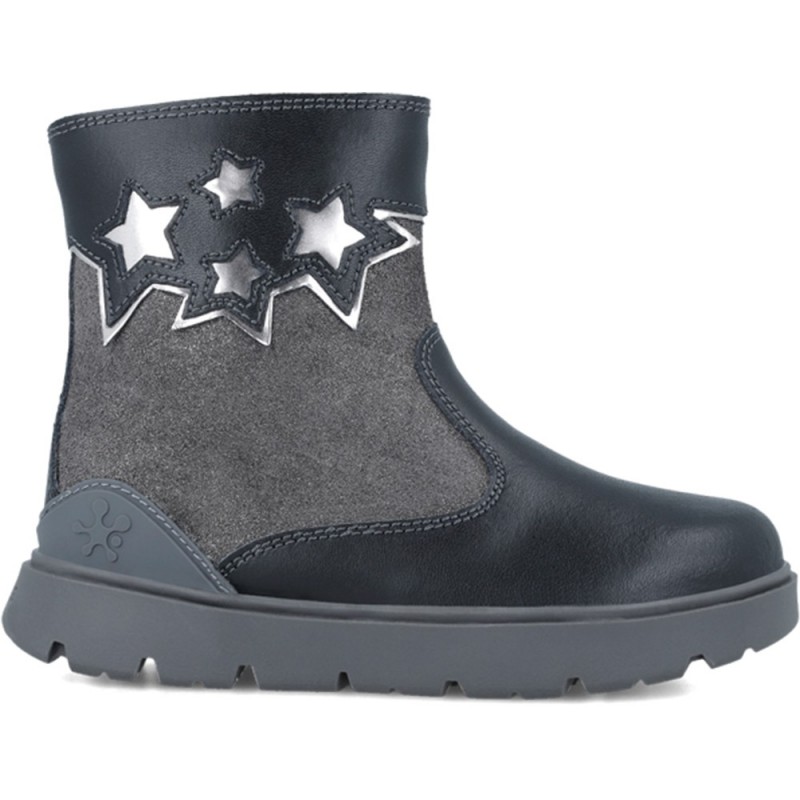 Bottines fille biomécanique 241213 Étoiles NEGRO_A054