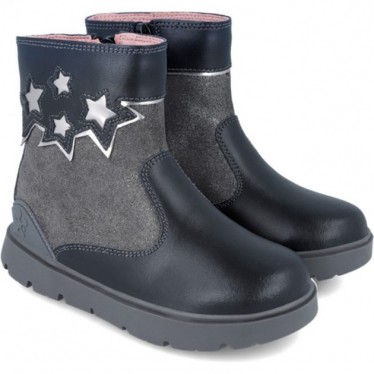 Bottines fille biomécanique 241213 Étoiles NEGRO_A054