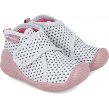 Biomecanics 241157 Chaussons Fille à Pois BLANCO