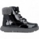 Botte fille Biomécanique 241211 Cuir verni NEGRO