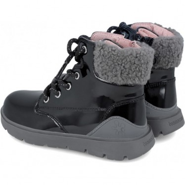 Botte fille Biomécanique 241211 Cuir verni NEGRO