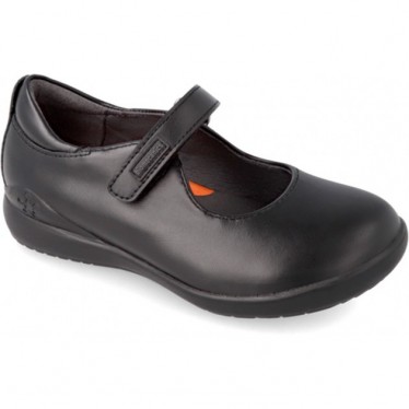 Biomecanics 181120 Chaussure d'école auto-adhérente pour fille NEGRO_A054