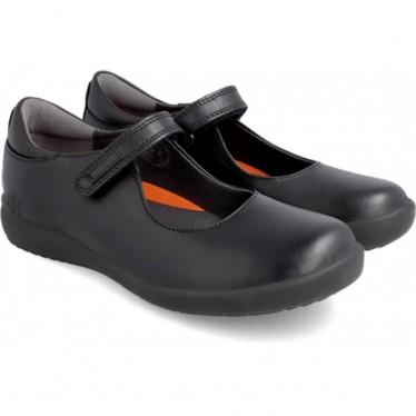Biomecanics 181120 Chaussure d'école auto-adhérente pour fille NEGRO_A054