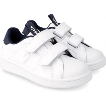 Baskets scolaires garçon Garvalín 231750 Cool BLANCO_AZUL_A057