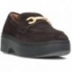 Mocassins FitFlop II8 F-LUMA pour femmes CHOCOLATE