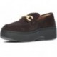 Mocassins FitFlop II8 F-LUMA pour femmes CHOCOLATE