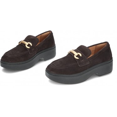 Mocassins FitFlop II8 F-LUMA pour femmes CHOCOLATE