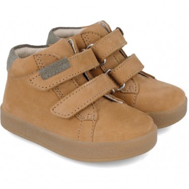 Bottines garçon Garvalín 241315 Auto-adhérentes CAMEL