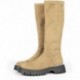 GIOSEPPO ENYING bottes en velours 73203 TAUPE