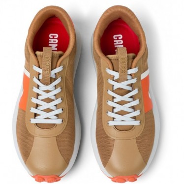 Camper K201614 Ballons de sport pour femme Athènes TAUPE_ORANGE_010