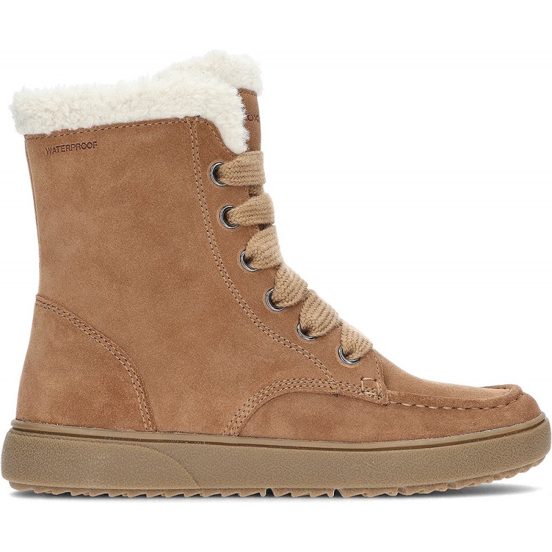 GEOX J46HYC Bottines fille Theleven WHISKY