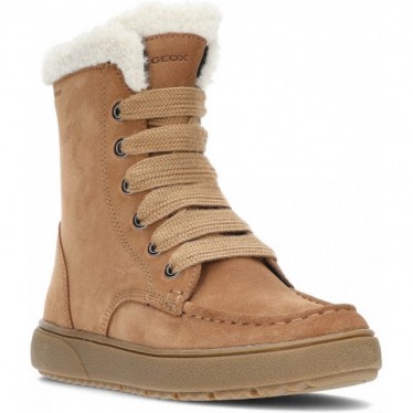 GEOX J46HYC Bottines fille Theleven WHISKY