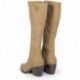 Bottines hautes en velours GIOSEPPO GALANTA 73210 TAUPE
