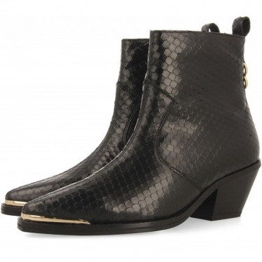 GIOSEPPO SMYRNA bottines en cuir style cowboy 73230 NEGRO