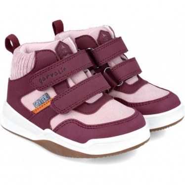 Bottines imperméables pour fille GARVALIN 241330G BURGUNDY_C116