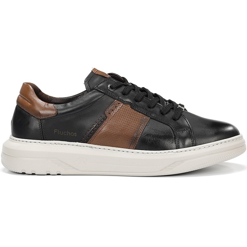 FLUCHOS baskets homme f2043 boston NEGRO