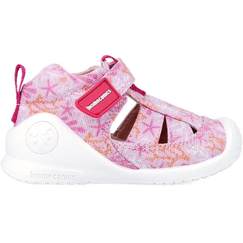 SANDALE EN TOILE IMPRIMÉE BIOMÉCANIQUE 242181-A LILA