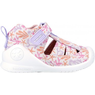 SANDALE EN TOILE IMPRIMÉE BIOMÉCANIQUE 242181-A BLANCO