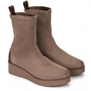 Botte pour femme de PEDRO MIRALLES 26425 en daim stretch TAUPE