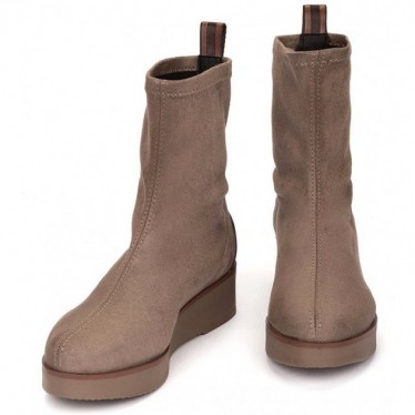 Botte pour femme de PEDRO MIRALLES 26425 en daim stretch TAUPE