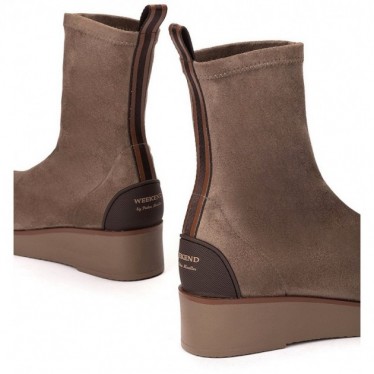 Botte pour femme de PEDRO MIRALLES 26425 en daim stretch TAUPE