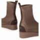Botte pour femme de PEDRO MIRALLES 26425 en daim stretch TAUPE