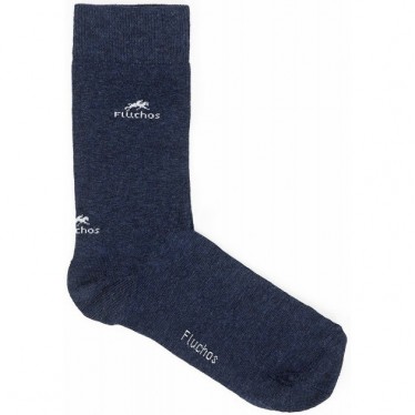 CHAUSSETTES LONGUES FLEURIES CA0009 NAVY_RED