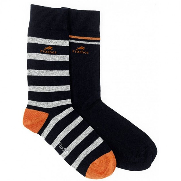 CHAUSSETTES LONGUES FLEURIES CA0009 NAVY_RAYAS CHAUSSETTES LONGUES FLEURIES CA0009 NAVY_RAYAS