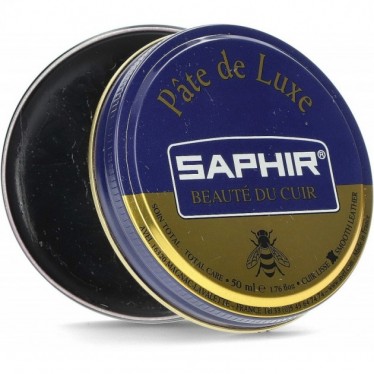 CIRE POUR CHAUSSURES AVEC CUIR LISSE SAPHIR AVEL16320 BLACK