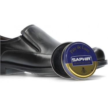 CIRE POUR CHAUSSURES AVEC CUIR LISSE SAPHIR AVEL16320 BLACK