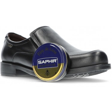 CIRE POUR CHAUSSURES AVEC CUIR LISSE SAPHIR AVEL16320 BLACK
