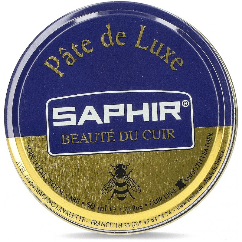 CIRE POUR CHAUSSURES AVEC CUIR LISSE SAPHIR AVEL16320 DARK_BROWN