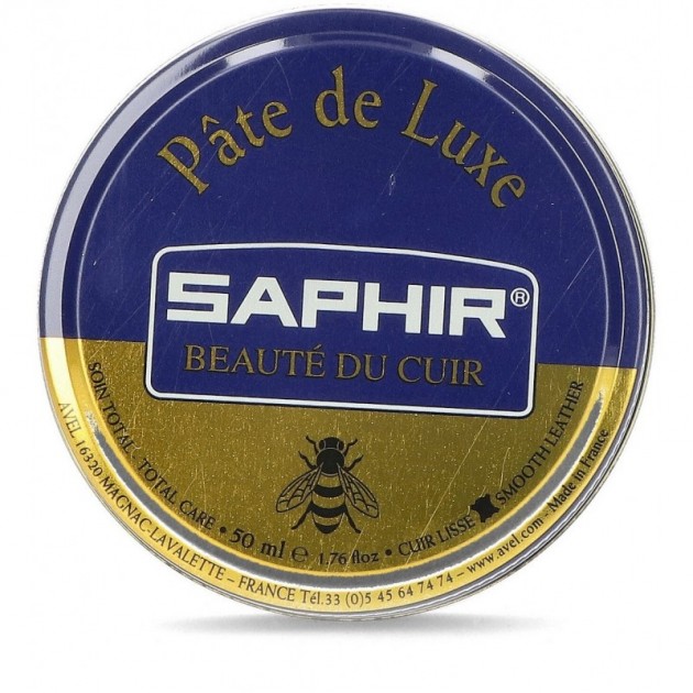 CIRE POUR CHAUSSURES AVEC CUIR LISSE SAPHIR AVEL16320 NAVY CIRE POUR CHAUSSURES AVEC CUIR LISSE SAPHIR AVEL16320 NAVY