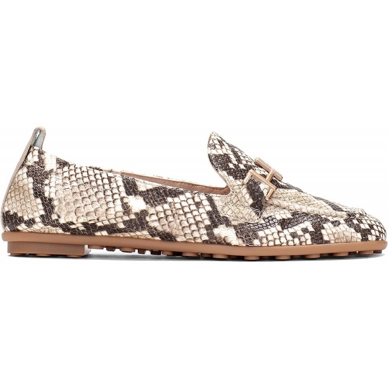 Hispanitas HV254027 Mocassins femme Bombay SNAKE_TAUPE_C003