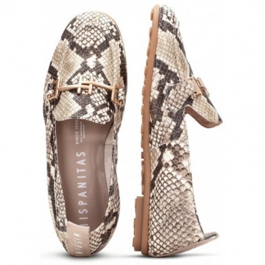 Hispanitas HV254027 Mocassins femme Bombay SNAKE_TAUPE_C003