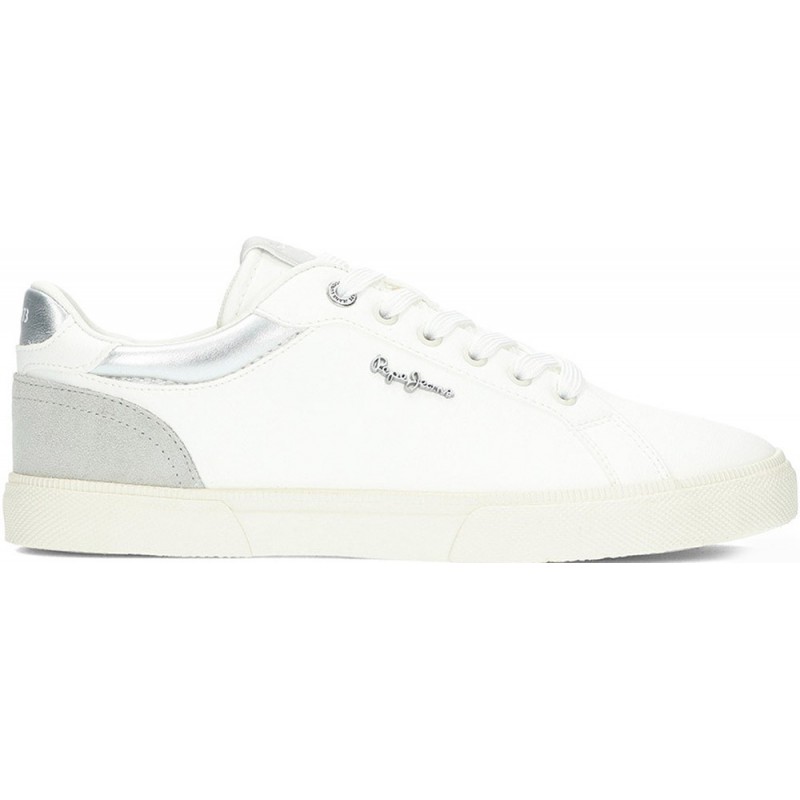 Baskets pour femmes de PEPE JEANS Kenton court modèle pls31588 SILVER