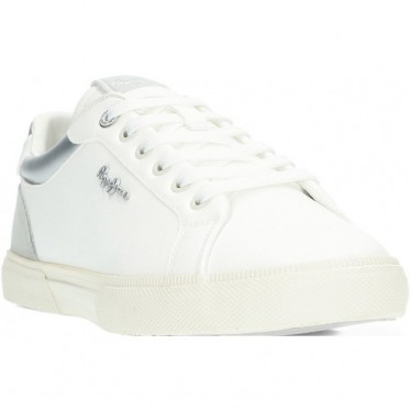 Baskets pour femmes de PEPE JEANS Kenton court modèle pls31588 SILVER