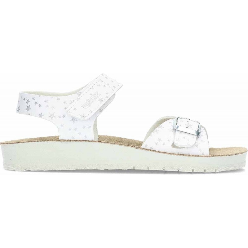 Sandale fille GEOX Costarei J15EAB avec boucle WHITE
