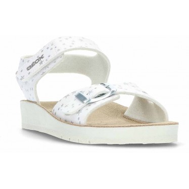 Sandale fille GEOX Costarei J15EAB avec boucle WHITE