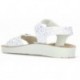 Sandale fille GEOX Costarei J15EAB avec boucle WHITE