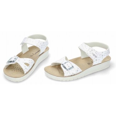 Sandale fille GEOX Costarei J15EAB avec boucle WHITE