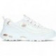 Baskets pour femmes Skechers D Lites Fresh Start 11931 WHITE_ROSE_GOLD